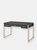 ACME Perle Vanity Desk w/USB, Champagne Gold & Black Finish