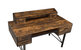 ACME Safea Computer Desk, Weathered Oak & Black Finish