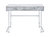 ACME Tigress Writing Desk, White Printed Faux Marble & Chrome Finish