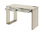 ACME Tyeid Built-in USB Port Writing Desk, Antique White & Gold Finish