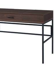 ACME Verster Built-in USB Port Writing Desk, Oak & Black Finish