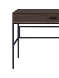 ACME Verster Built-in USB Port Writing Desk, Oak & Black Finish