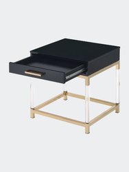 Adiel Coffee Table, Black & Gold Finish