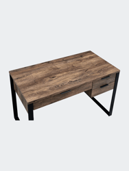 Aflo Writing Desk,  Weathered Oak & Black Finish