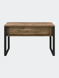 Aflo Writing Desk,  Weathered Oak & Black Finish