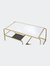 Astrid Coffee Table, Gold & Mirror