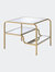 Astrid End Table, Gold & Mirror