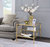 Astrid End Table, Gold & Mirror