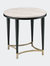 Ayser End Table, White Washed & Black
