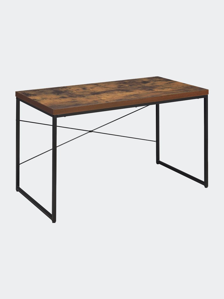 Bob Console Table, Weathered Oak & Black Finish