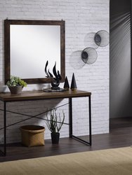 Bob Console Table, Weathered Oak & Black Finish