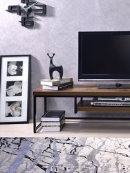 Bob TV Stand, Weathered Oak & Black