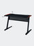 Dragi Gaming Table With USB Port - Black & Red Finish