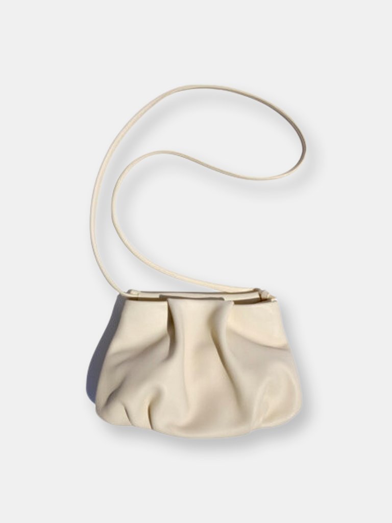 Dumpling Crossbody Bag - White