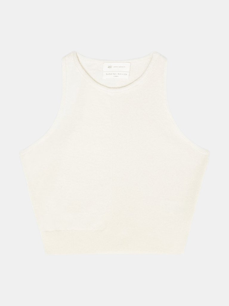 Women’s Cropped Top - Ice White