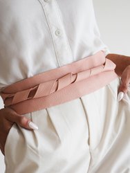 Classic Wrap Belt - Pink Python