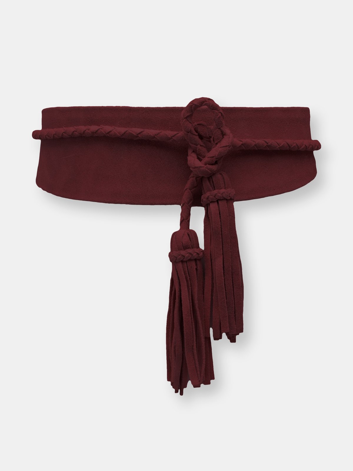 ADA Collection Burgundy Python Lucky Wrap Belt | Verishop