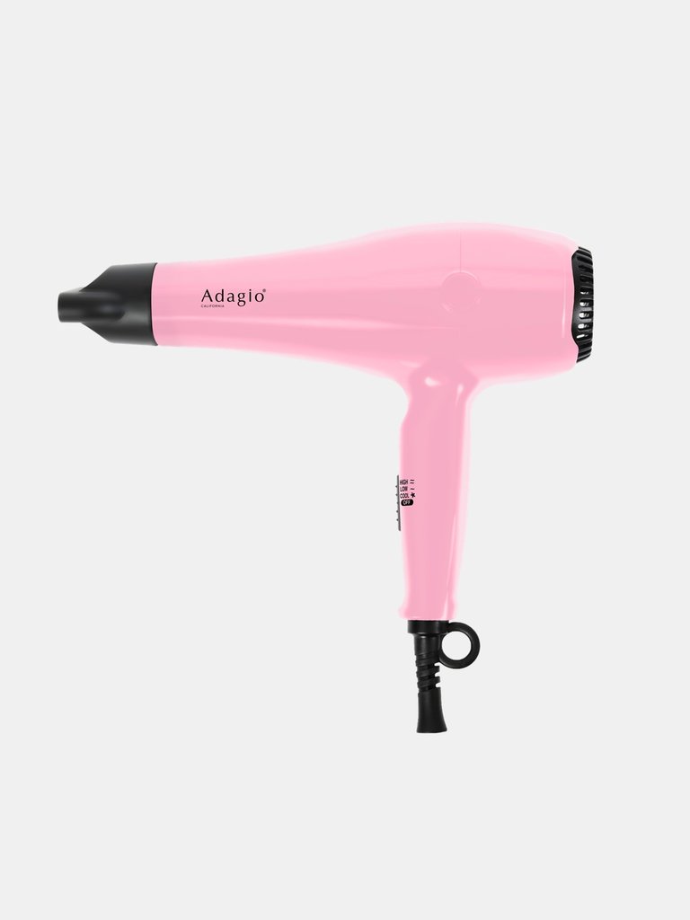 Adagio California 2500 Blow Dryer (Pink) - Pink