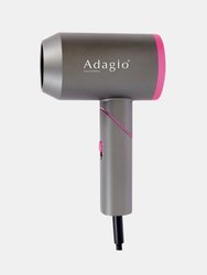 Adagio California Accelerator 2100 Foldable Blow Dryer - Silver Pink