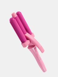 Adagio California Tourmaline Infused 25mm Triple Barrel Waver (Double Pink) - Double Pink