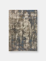 Addison Barkley Distressed Canyon Abstract Rug - Grey