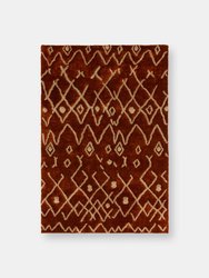 Addison Calabar Transitional Abstract Diamond Rug - Rust