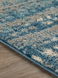 Addison Emporium Distressed Crosshatch Microfiber Rug