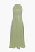 Calista Sequin Dress In Matcha Green