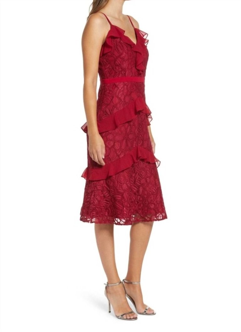 Enslie Dress In Cherry