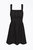 Kina Scrunchie Strap Crepe Mini Dress - Black