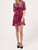 Larita Velvet Dress In Pink Burnout