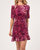 Larita Velvet Dress In Pink Burnout - Pink Burnout