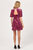 Larita Velvet Dress In Pink Burnout