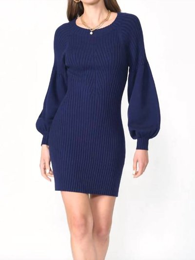 adelyn rae Mellie Ribbed Puff Sleeve Sweater Dress product