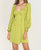 Samantha Asymmetrical Tailored Dress In Agave Green - Agave Green