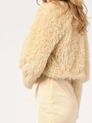 Thalia Faux Fur Cropped Coat