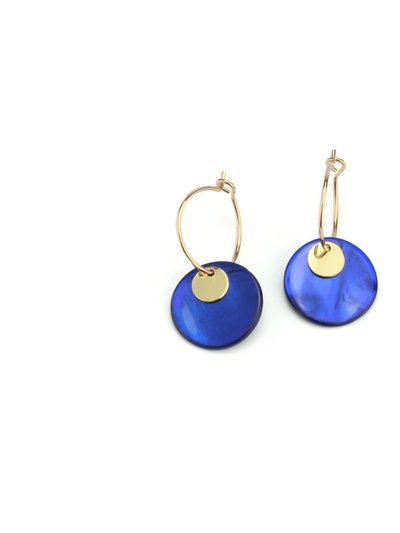 adepte Shell Electric Blue Earrings product