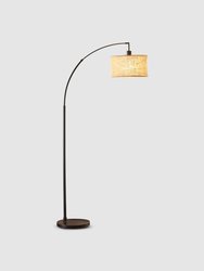 Simplee Adesso Burlap Arc Lamp