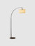 Simplee Adesso Burlap Arc Lamp