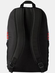 3 Stripes Medium Backpack (Dark Grey Heather/ Scarlet)