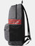 3 Stripes Medium Backpack (Dark Grey Heather/ Scarlet)