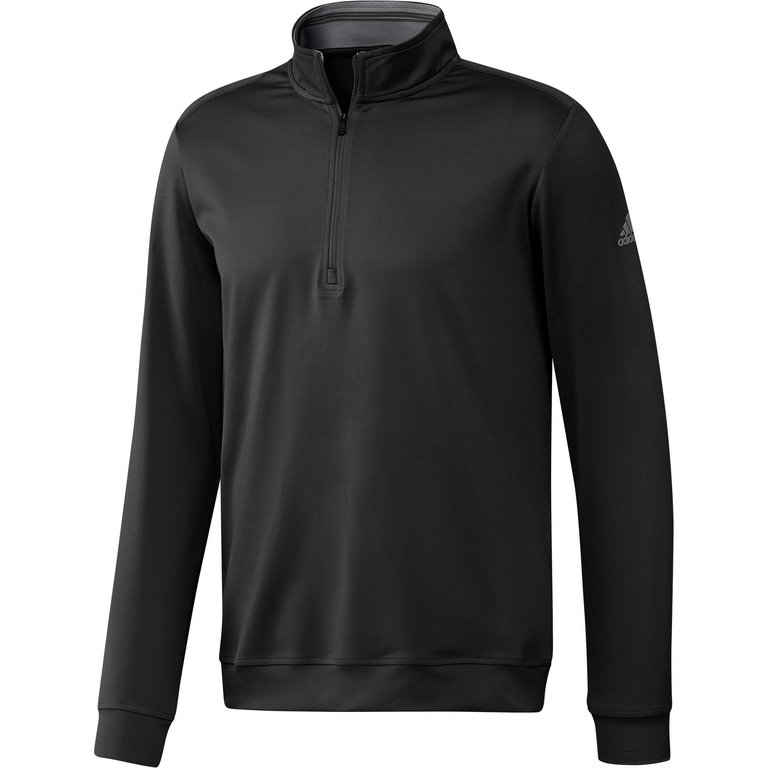 Adidas Mens Classic Club Zip Sweater (Black) - Black