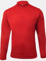Adidas Mens Club Golf Sweatshirt (Red) - Red