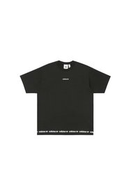 Adidas Mens Linear Repeat Logo T-Shirt (Black/White) - Black/White