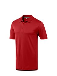 Adidas Mens Performance Polo Shirt (Collegiate Red) - Collegiate Red
