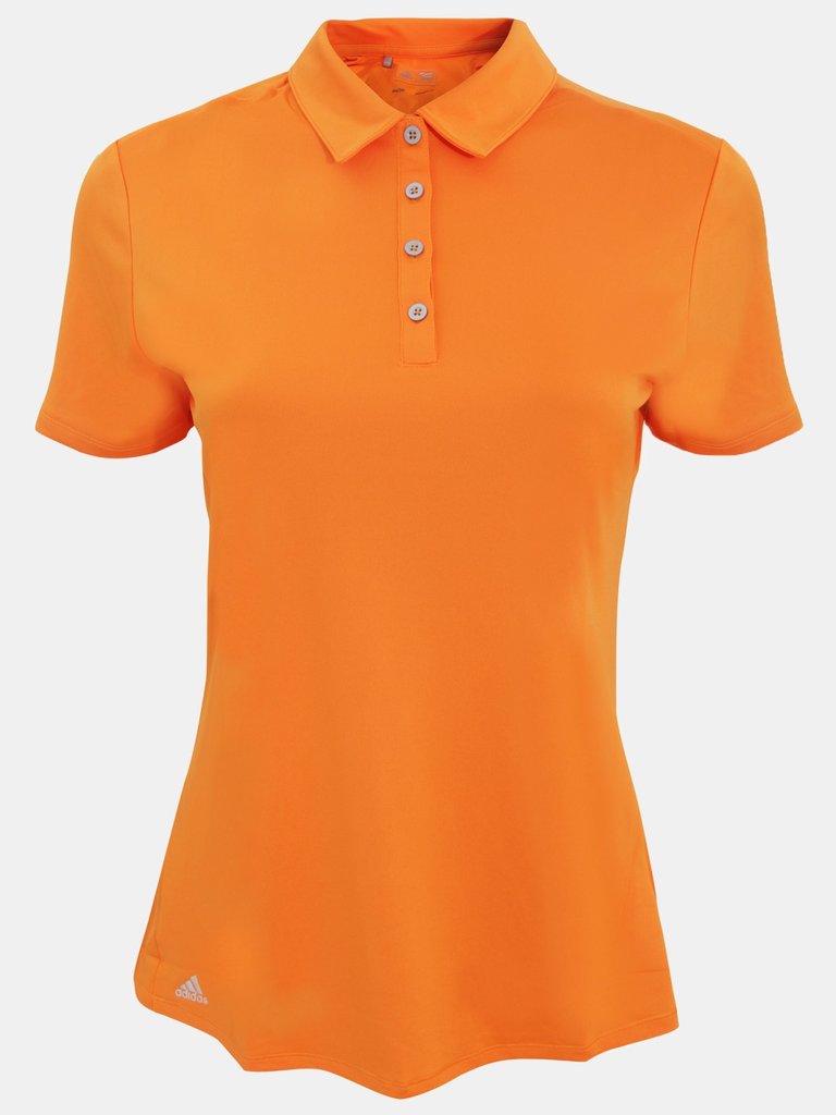 Adidas Teamwear Womens/Ladies Lightweight Short Sleeve Polo Shirt (Bright Orange) - Bright Orange