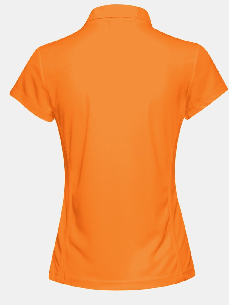 Adidas Teamwear Womens/Ladies Lightweight Short Sleeve Polo Shirt (Bright Orange)