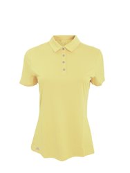 Adidas Teamwear Womens/Ladies Lightweight Short Sleeve Polo Shirt (Light Yellow)