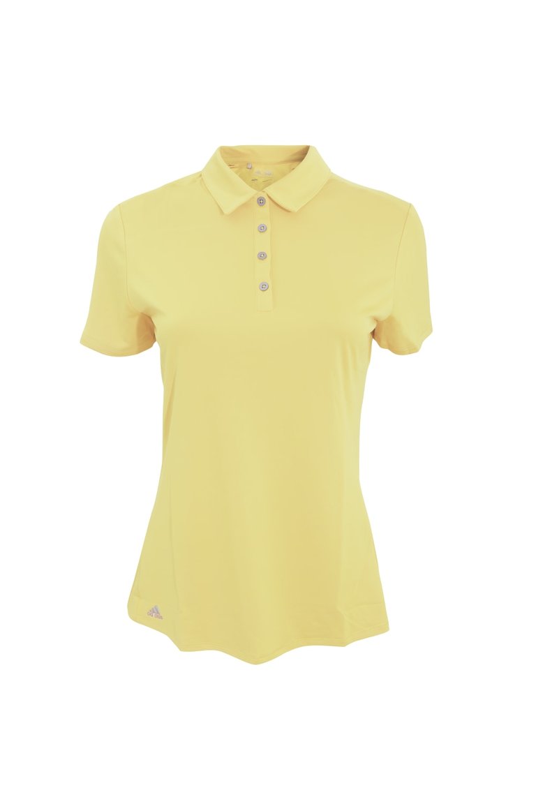 Adidas Teamwear Womens/Ladies Lightweight Short Sleeve Polo Shirt (Light Yellow)