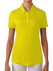 Adidas Teamwear Womens/Ladies Lightweight Short Sleeve Polo Shirt (Light Yellow)
